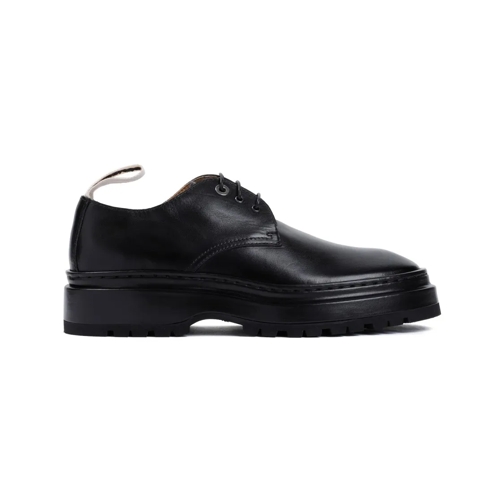 Jacquemus Black Cow Leather Les Derbies Pavane Derbies Black Veterschoenen