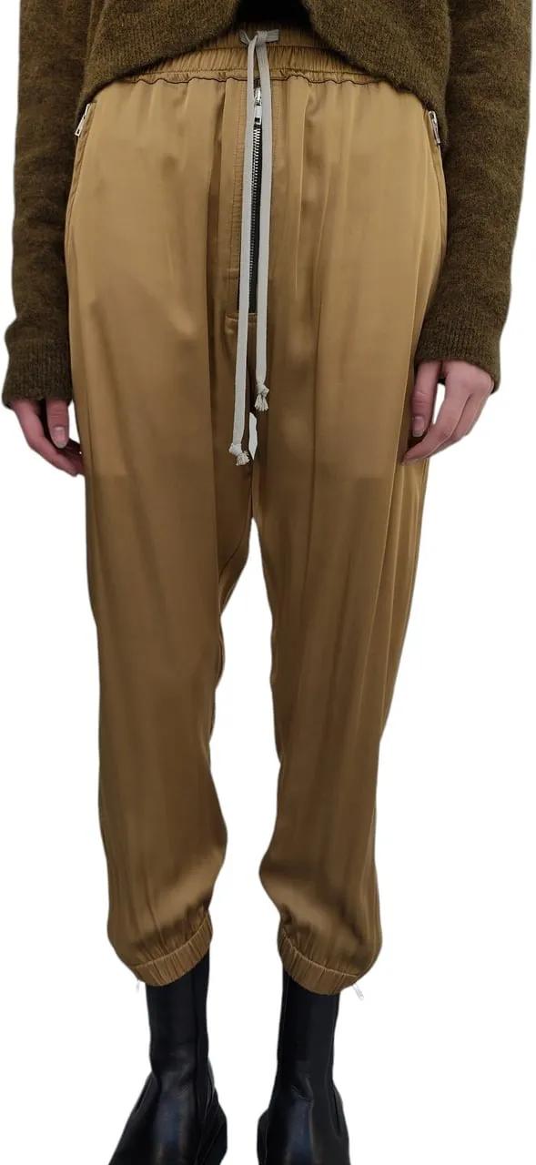 Thumbnail - Rick Owens - Pantalon Track Satin miel Honey Rick Owens Femme R - Größe IT 40 - bunt