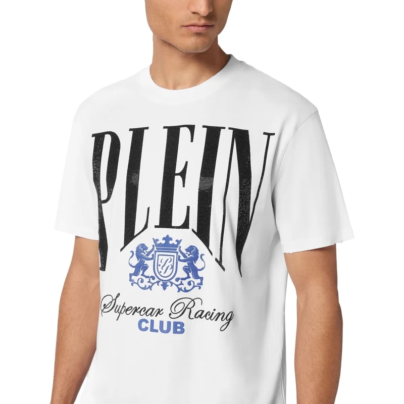 Philipp Plein T-Shirt T-Shirt Racing Mit Schmucksteinen schwarz(Image 5)