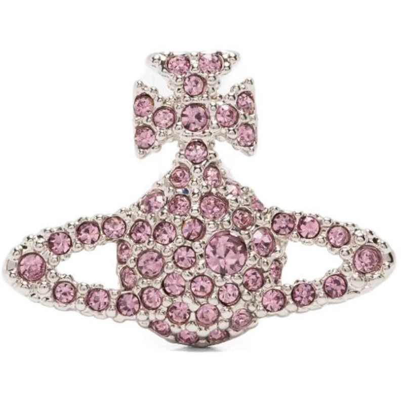 Vivienne Westwood Créoles Bijoux Platiniumlight Amethyst silber