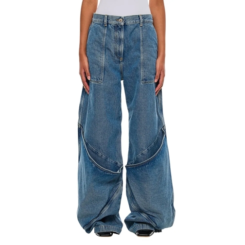 The Attico Jeans Oversize Denim Pants Blue