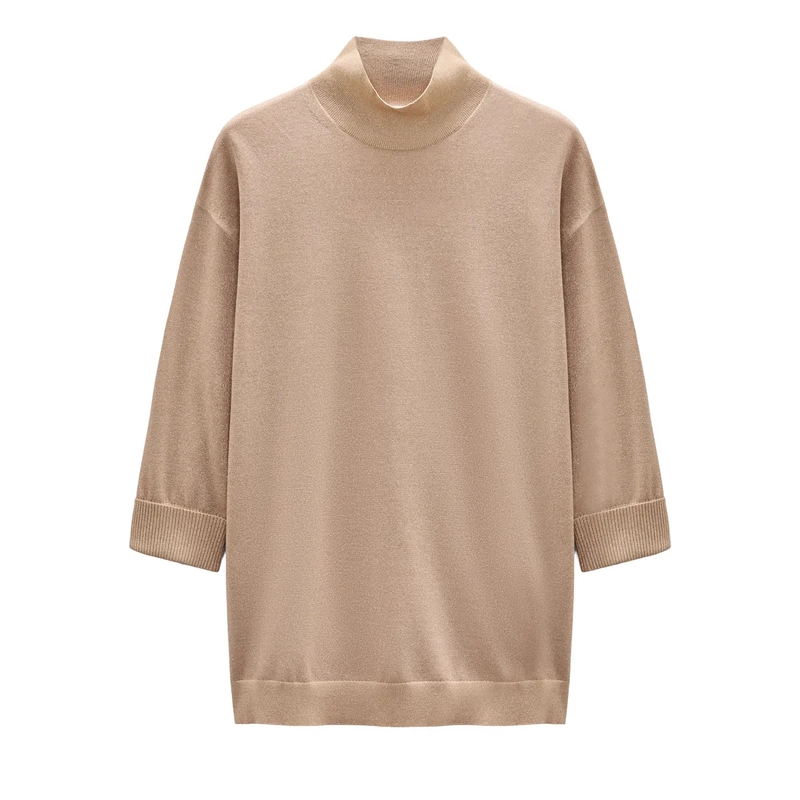 Dorothee Schumacher Trui SHIMMERING MERINO pullover almond