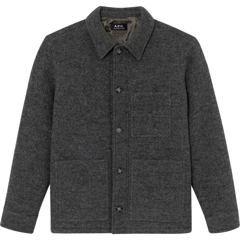 A.P.C. Daunenjacke jas grijs grau