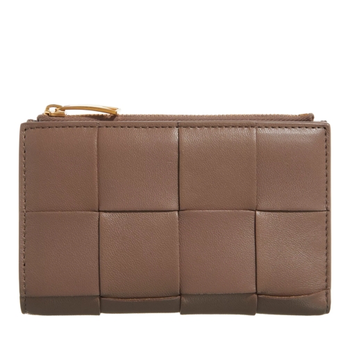 Bottega Veneta Geldbörse Medium Bi-Fold Wallet taupe grey-gold