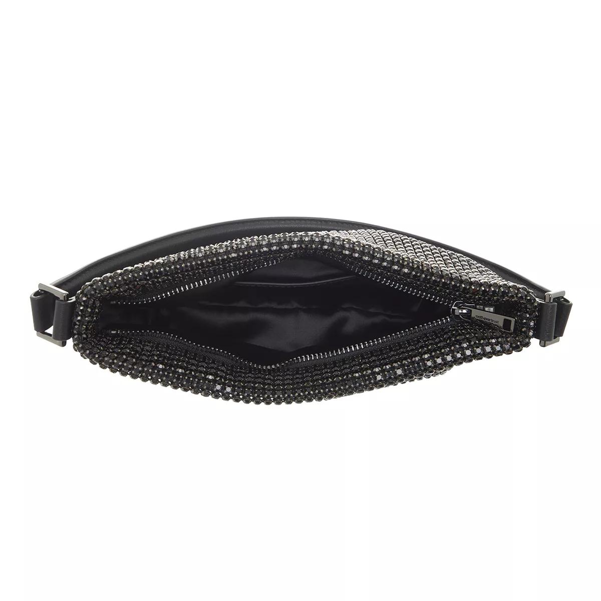 self-portrait Pochettes Diamante Small Hobo Bag in zwart