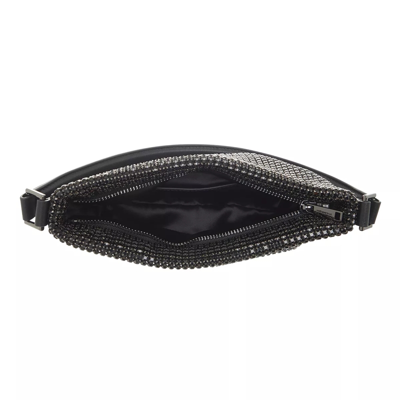 Self Portrait Pochette Diamante Small Hobo Bag Black(Image 5)