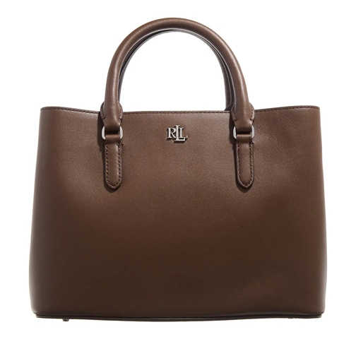 Lauren Ralph Lauren Marcy 26 Satchel Small Dark Mahogany Tote