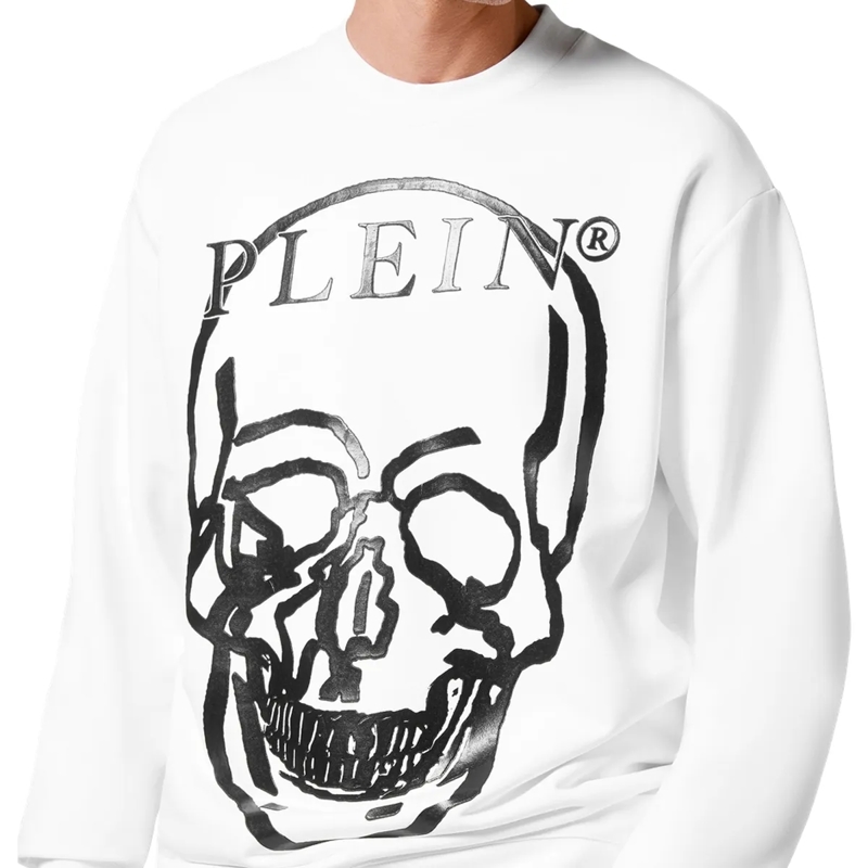 Philipp Plein Top Sweatshirt Skull And Plein weiss(Image 5)