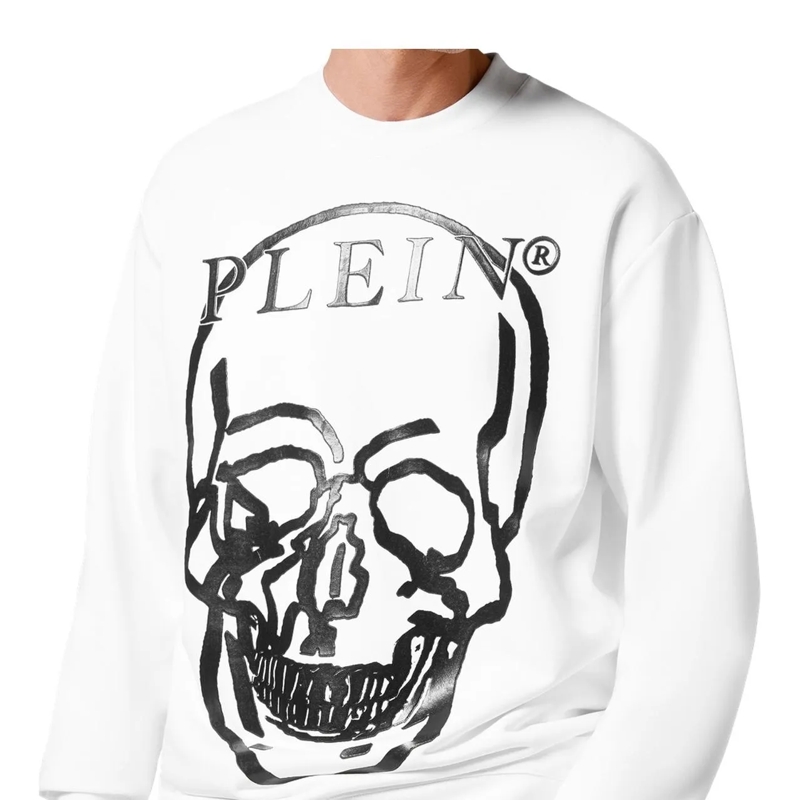 Philipp Plein Sweatshirt Sweatshirt Skull And Plein weiss(Image 5)