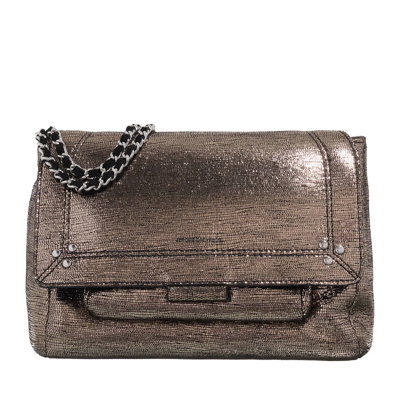 Jerome Dreyfuss Crossbody Bag Lulu M Lame Champagne