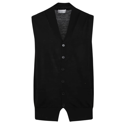 Ballantyne Übergangsjacke Pure Wool Waistcoat Black