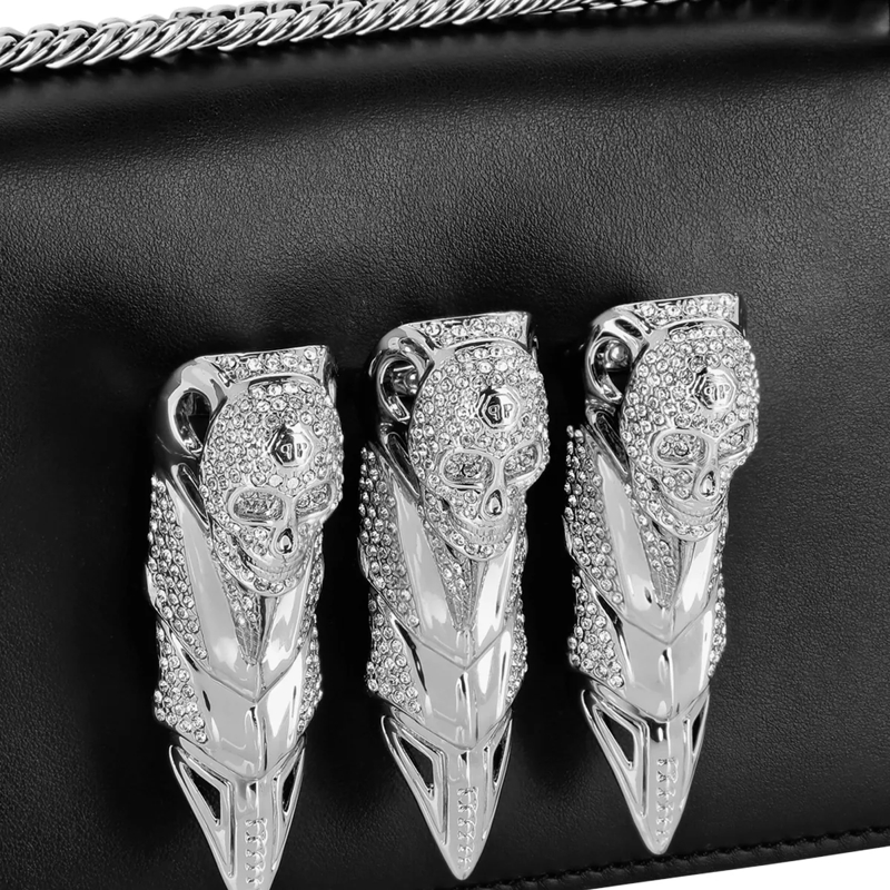Philipp Plein Schultertasche Schultertasche Claw Clutch schwarz(Image 5)