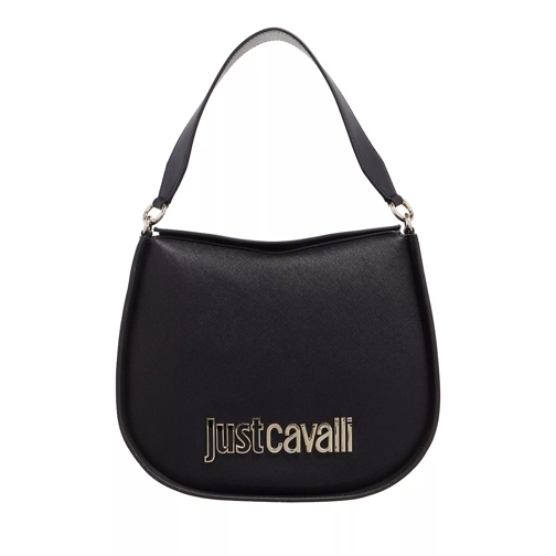 Just Cavalli Range B Metal Lettering Sketch 6 Bags Black Crossbody Bag