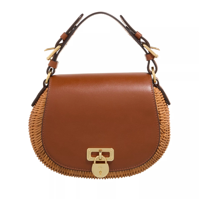 Lauren Ralph Lauren Satchel Tanner Crossbody Medium Walnut/Lauren Tan