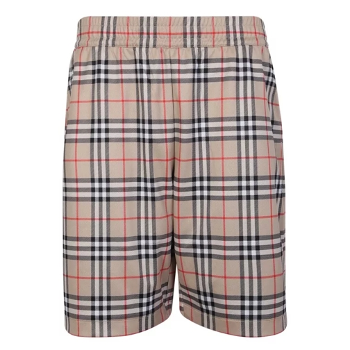 Burberry Check Print Shorts Neutrals Casual Shorts