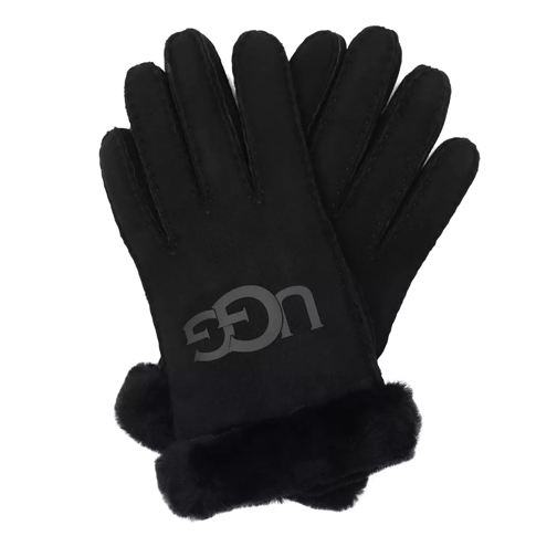 UGG W Sheepskin Logo Glove Black Handschuh