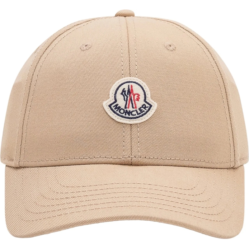 Moncler Mütze Cappellino da Baseball con Logo beige