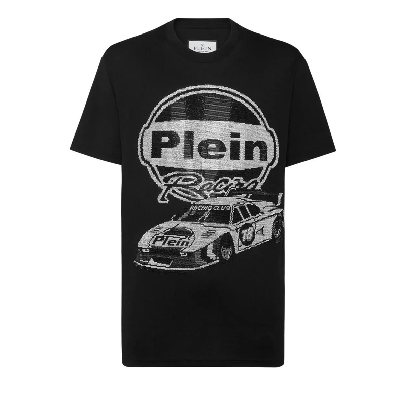 Philipp Plein T-Shirt T-Shirt Racing Mit Schmucksteinen schwarz(Image 5)