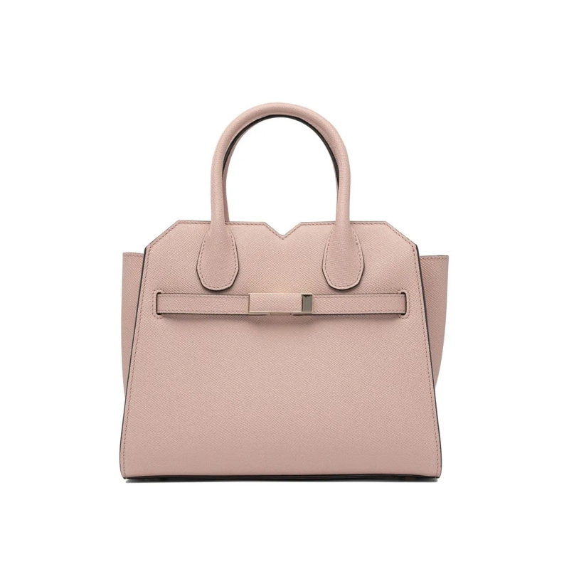 Valextra Sac à bandoulière Milano Mini Handbag In Pink Calf Leather Pink
