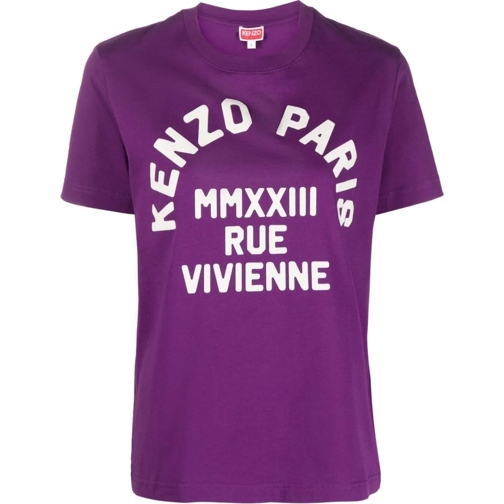 Kenzo T-Shirts Rue Vivienne Logo T-shirt lila