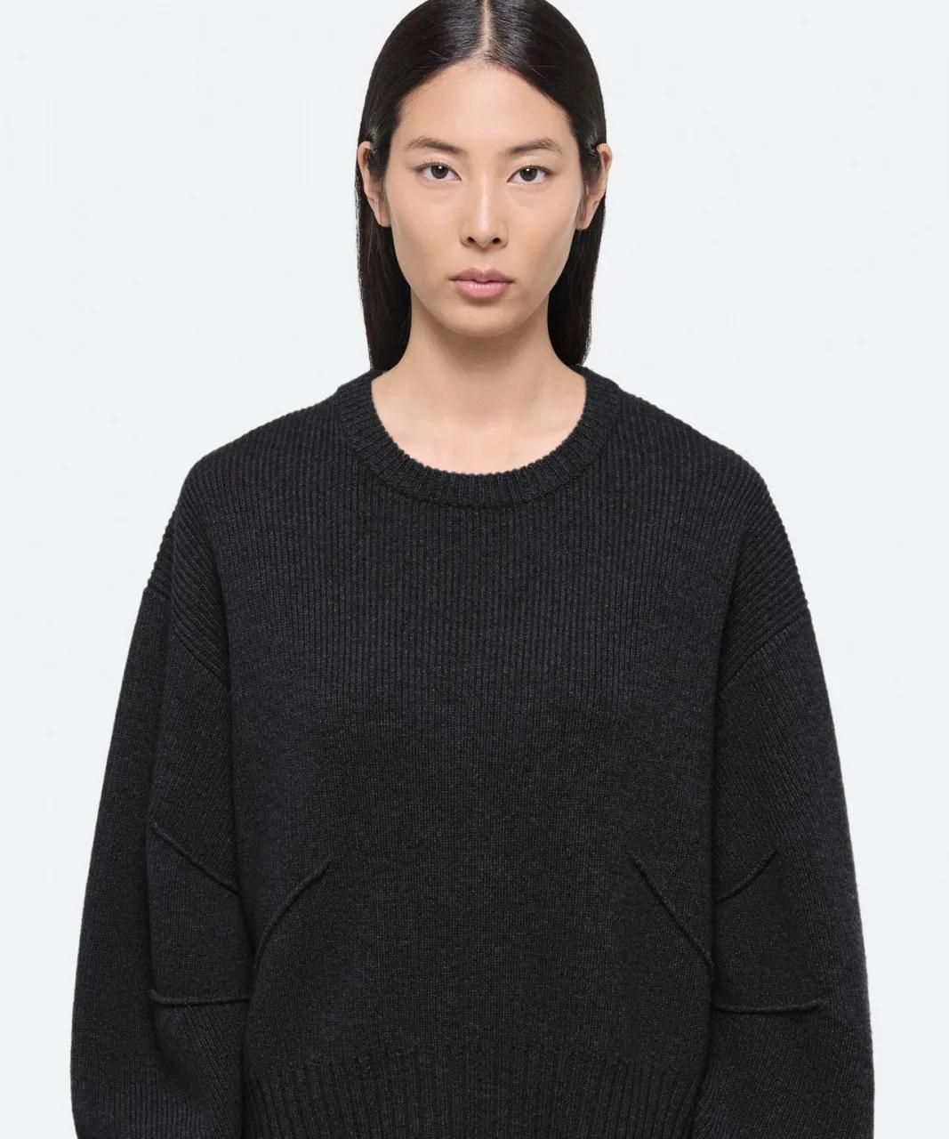 Helmut Lang - HELMUT LANG Schwarzer gefitteter Cashmerepullover - Größe M - multi