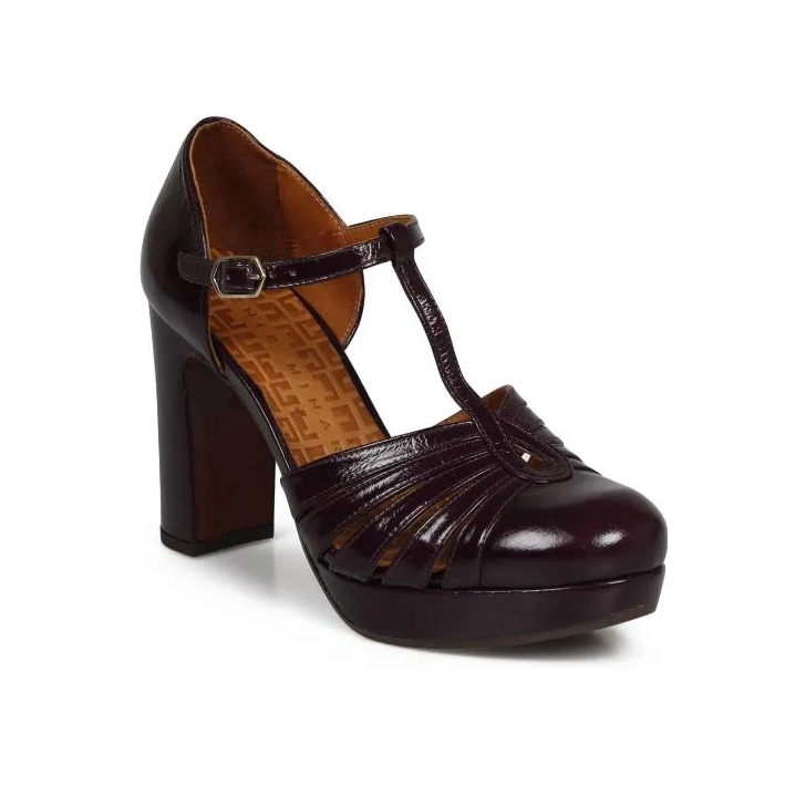 Chie Mihara Yeilo Pumps Burgundy Pump