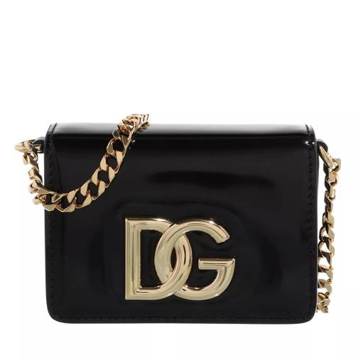 Dolce&Gabbana DG Logo Shoulder Bag Black Mikrotasche