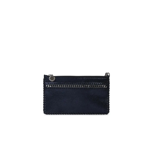 Stella McCartney Falabella' Mini Clutch Bag In Blue Recycled Polyes Blue Aftonväska med spänne