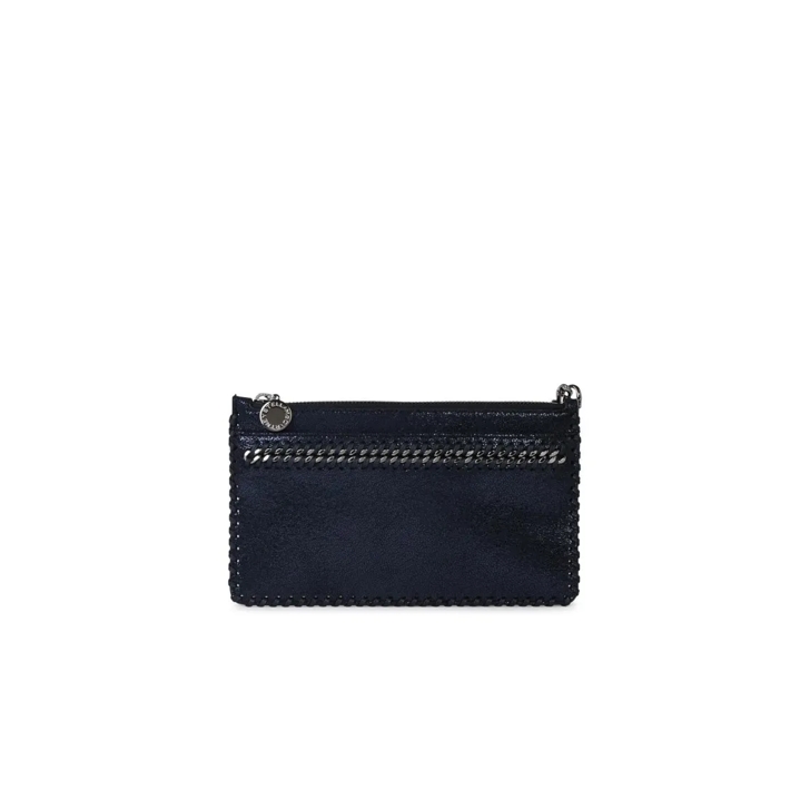 Stella McCartney Falabella Mini Clutch Bag In Blue Recycled Polyes Blue Clutch