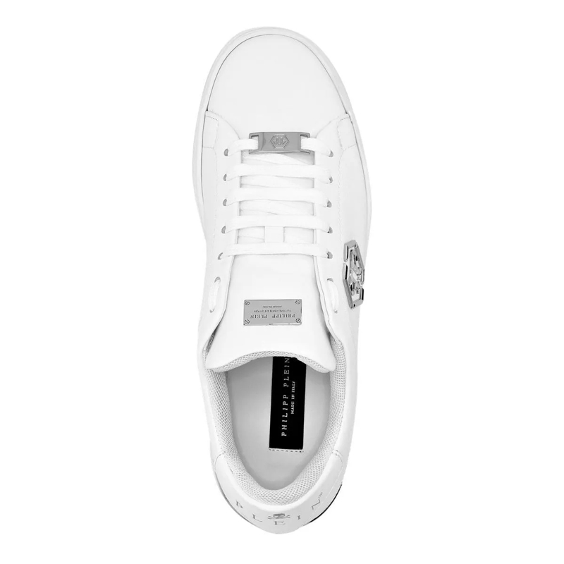 Philipp Plein Low-Top-Sneaker Hexagon Leather Lo-Top Sneaker Black(Image 5)
