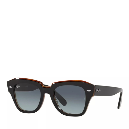 Ray-Ban 0RB2186 BLACK ON TRANSPARENT BROWN Sonnenbrille
