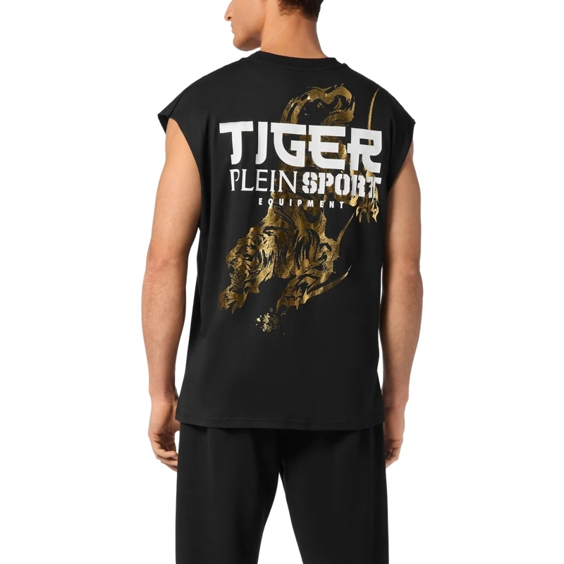 Plein Sport Hemd Tanktop Mit Kapuze Tiger schwarz(Image 2)