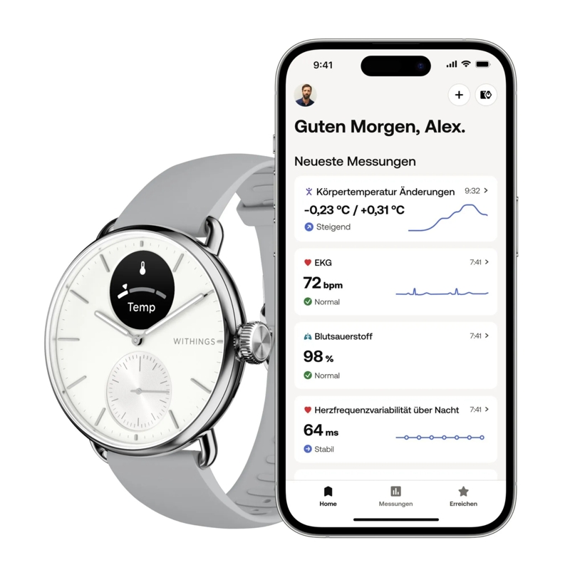 Withings Automatikuhr Scanwatch 2 weiss(Image 6)