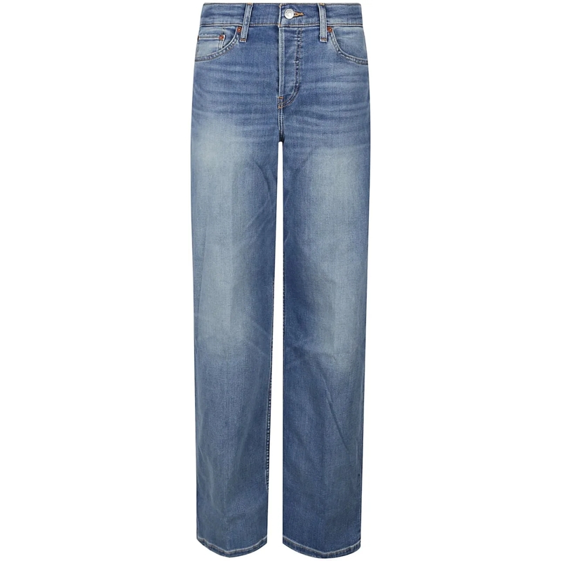 RE/DONE Skinny-Leg-Jeans Mid Rise Wide Leg Jeans Blue blau