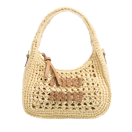 Miu Miu Wander Hobo Bag Beige Cognac Sac hobo