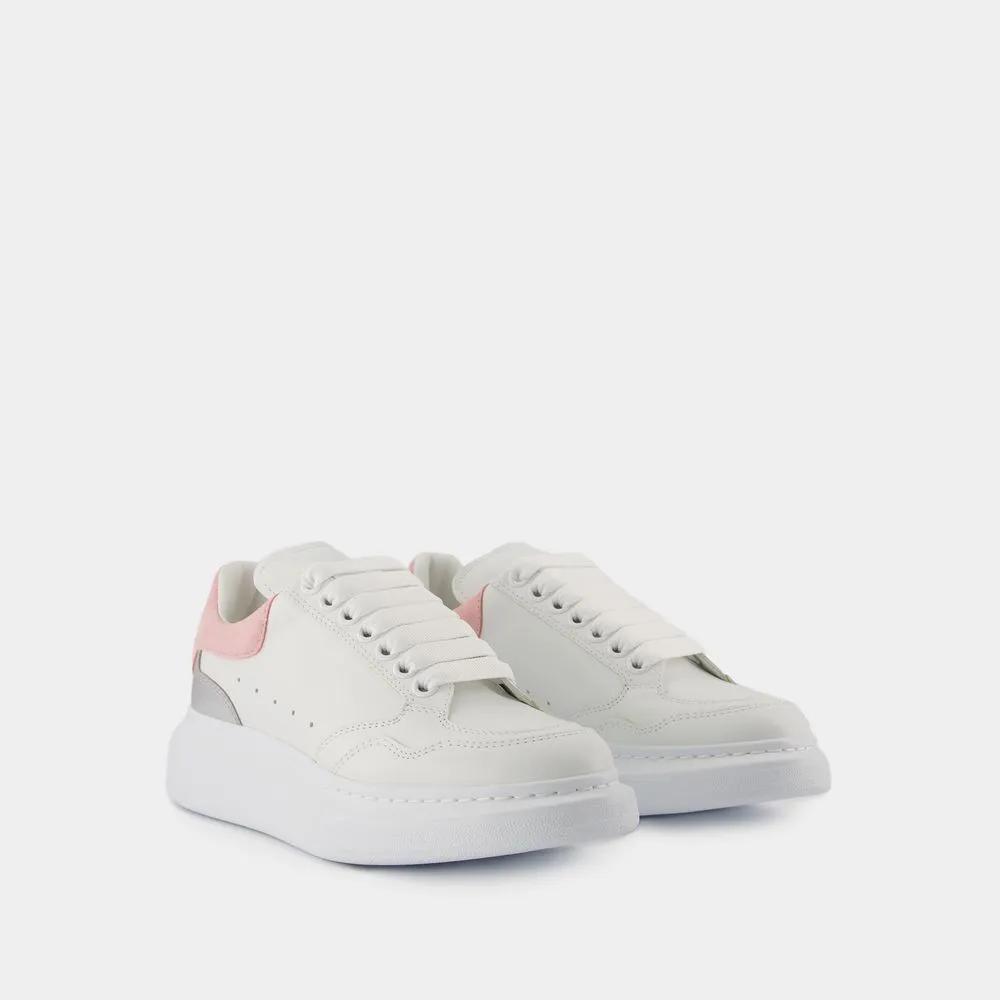 Thumbnail - Alexander McQueen Low-Top Sneaker - Dames Oversized Sneaker Wit/Roze - Gr. 38 (EU) - in Weiß - für Damen