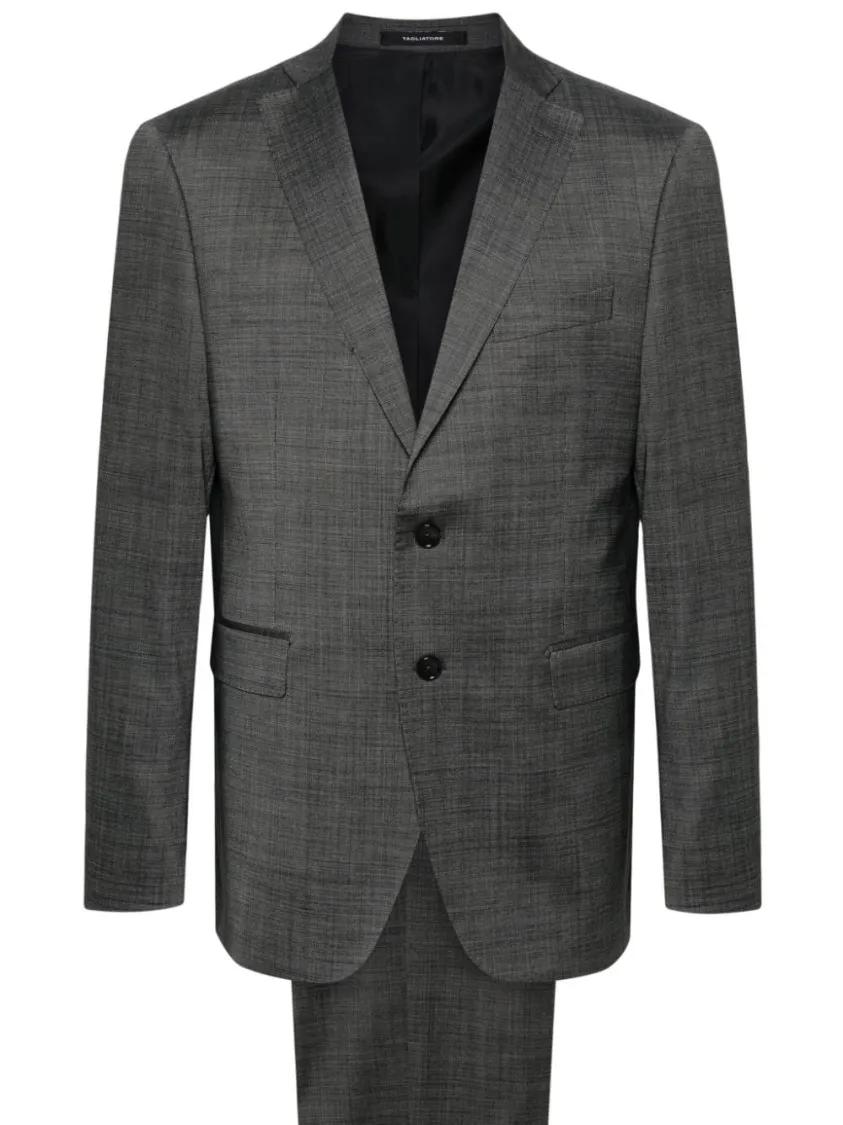 Thumbnail - Tagliatore - Grey Wool Suit - Größe 54 - grau