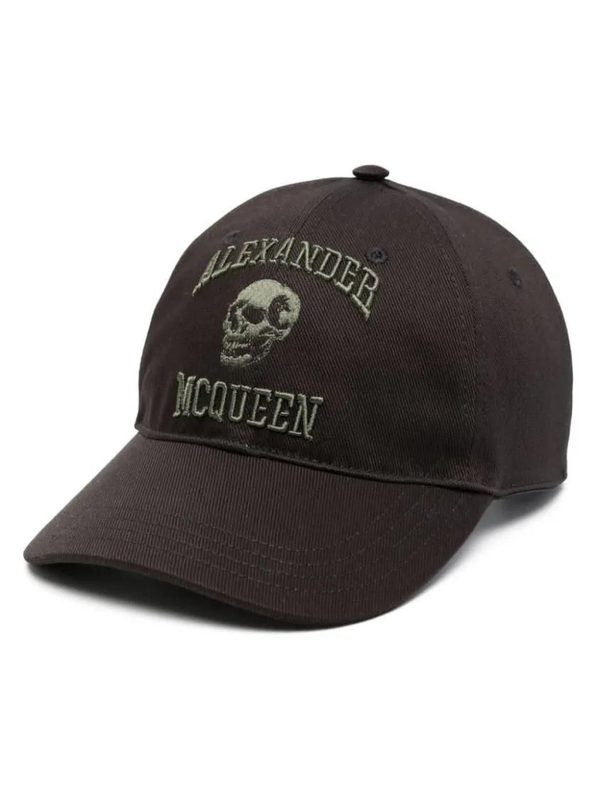 Alexander McQueen Mützen - Black Hat With Logo - Gr. L - in Schwarz - für Damen