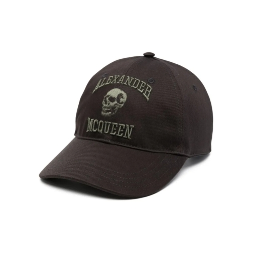 Alexander McQueen Hoed Black Hat With Logo Black