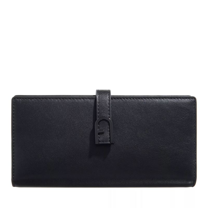 Furla Bi-Fold-Portemonnaie Furla Flow Continental Bifold Nero