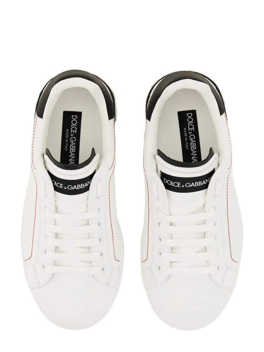 Thumbnail - Dolce&Gabbana Low-Top Sneaker - Sneaker Portofino - Gr. 39 (EU) - in Weiß - für Damen