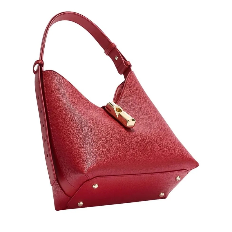 Furla Hobo Bag Furla Goccia S Hobo Red(Image 5)