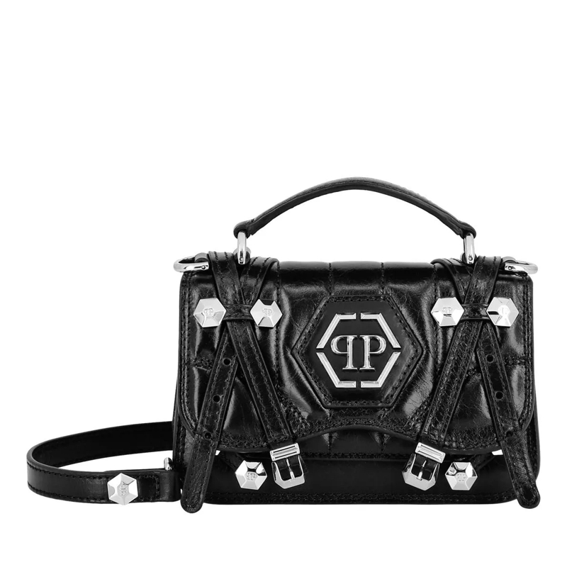 Philipp Plein Crossbody Bag Henkeltasche Hexagon schwarz