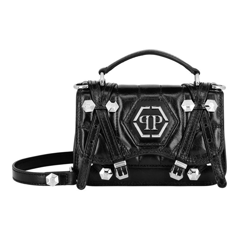 Philipp Plein Crossbody Bag Henkeltasche Hexagon schwarz
