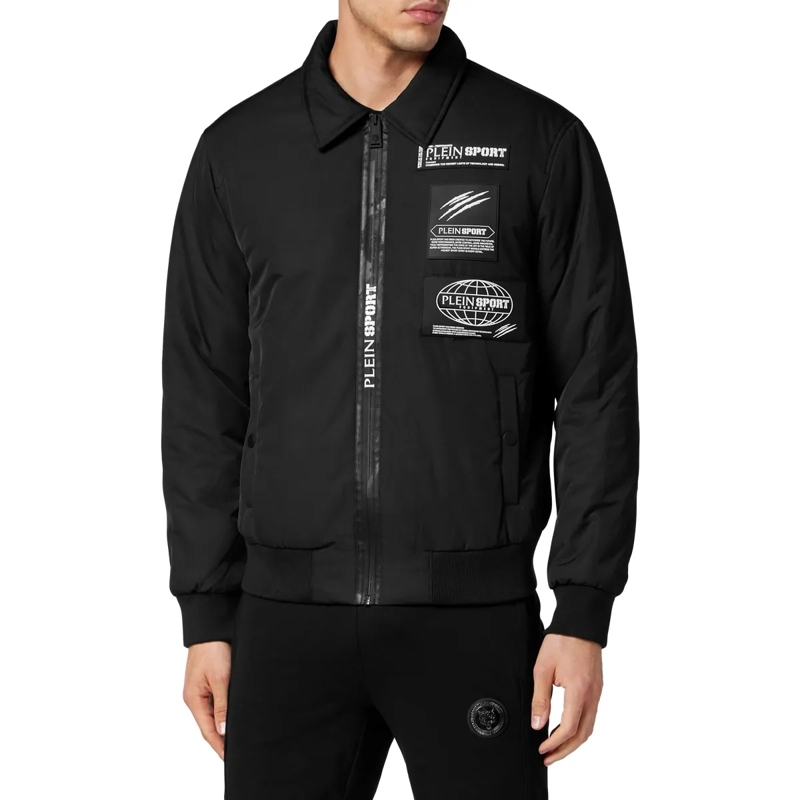 Plein Sport Daunenjacke Bomber Global Express Edition schwarz(Image 3)