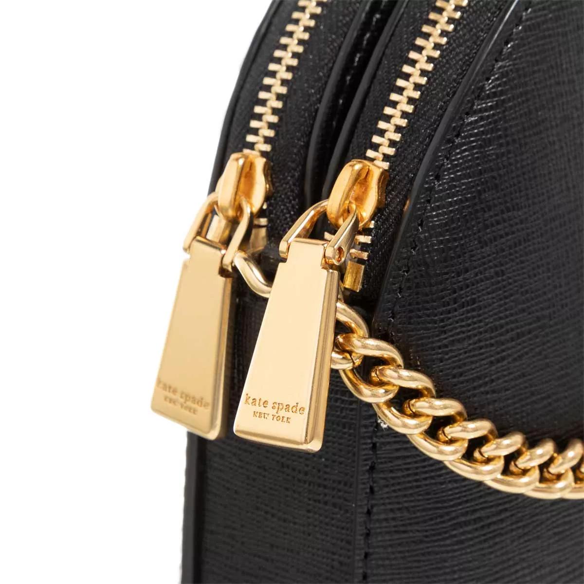 Buy Kate Spade New York Black Morgan Saffiano Leather Dome Crossbody Bag  from Next USA