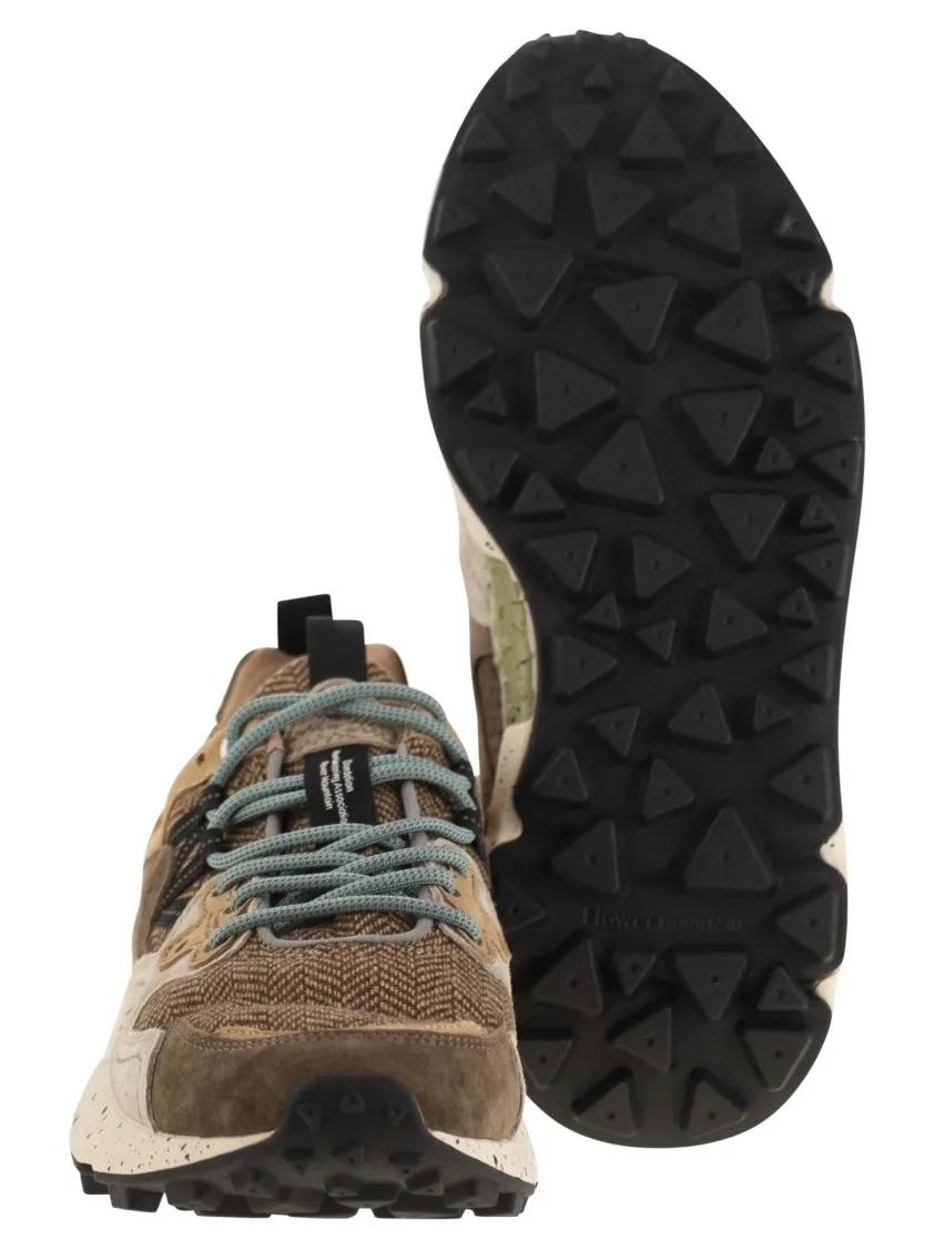 Thumbnail - Flower Mountain Low-Top Sneaker - Yamano 3 - Suede And Fabric Sneakers - Gr. 43 (EU) - in Grau - für Damen