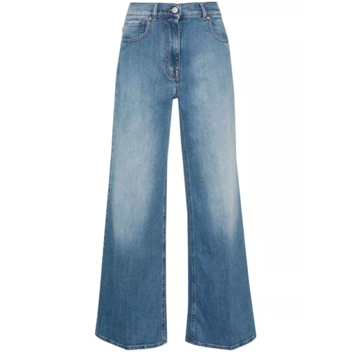 Peserico High-Rise Flared Jeans Blue 