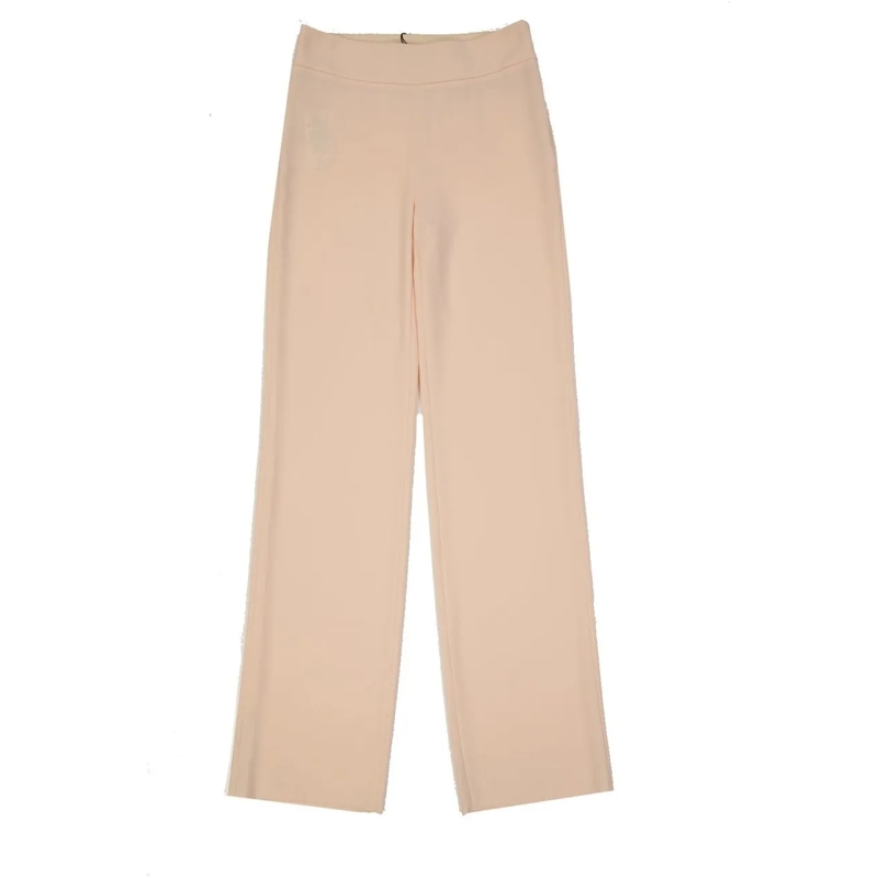Emporio Armani  High-Waisted Trousers With Semi-Transparent Finish Pink