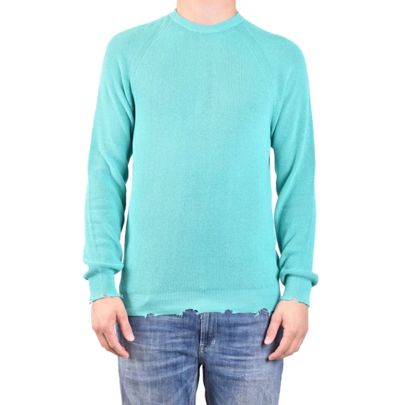 Laneus Trui Long-Sleeved Green Sweater Blue